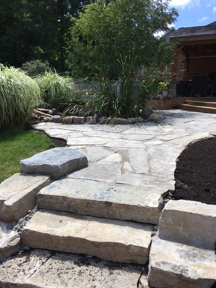 Natural Stone Walkway & Steps